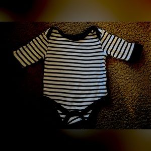 3-6 month Stripe Long-Sleeve Onesie